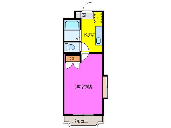 ＹＯＮＥＭＯＣＨＩⅡの物件間取画像